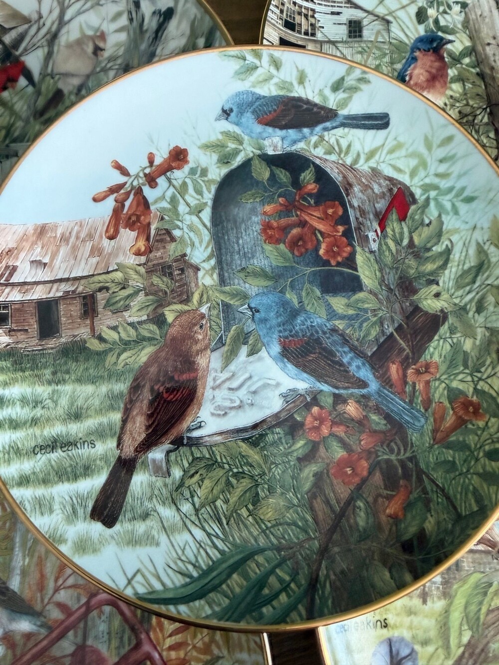 #41. Choice of Celil Eakins limited edition bird plates